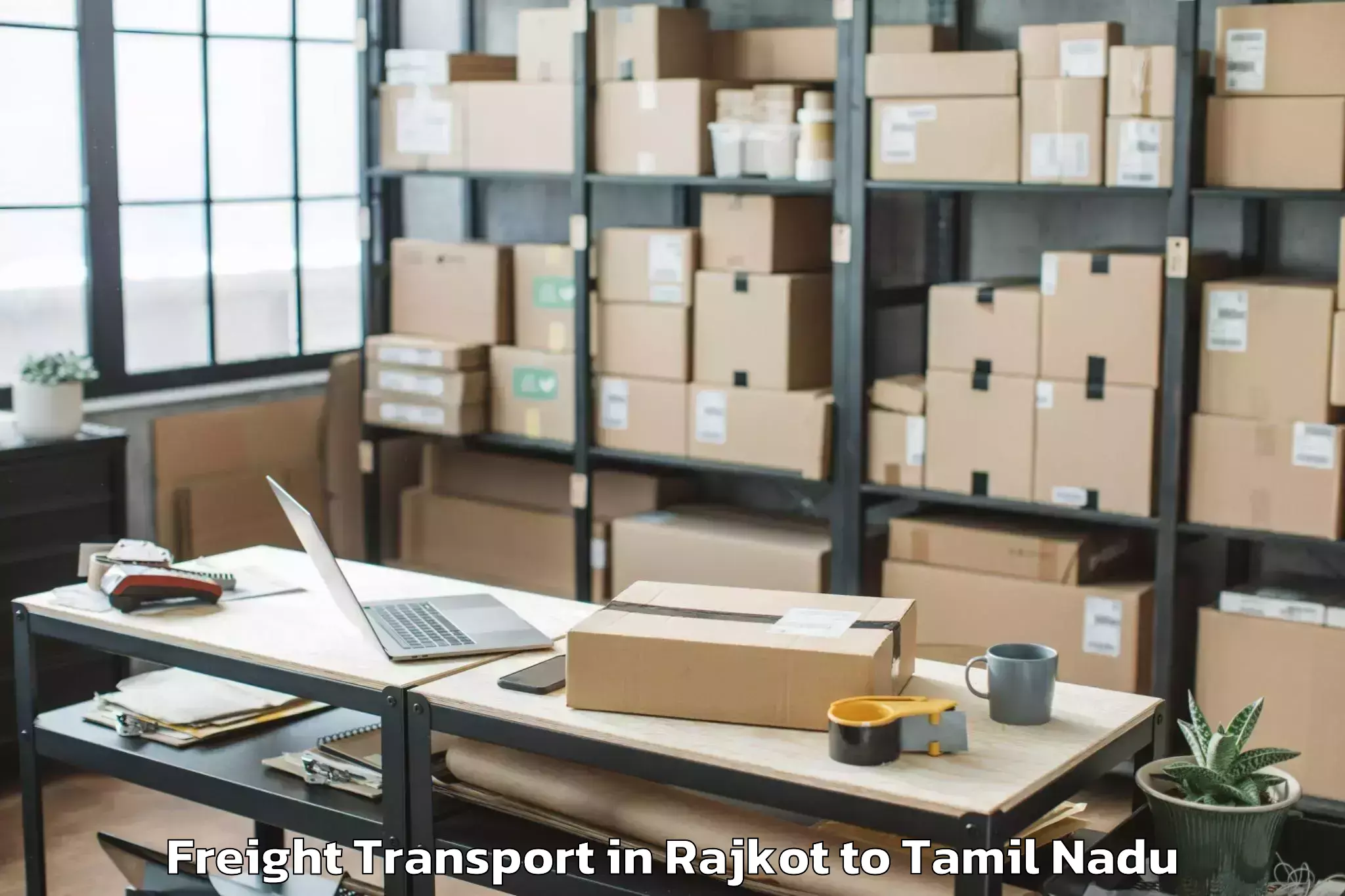 Book Rajkot to Gandarvakkottai Freight Transport